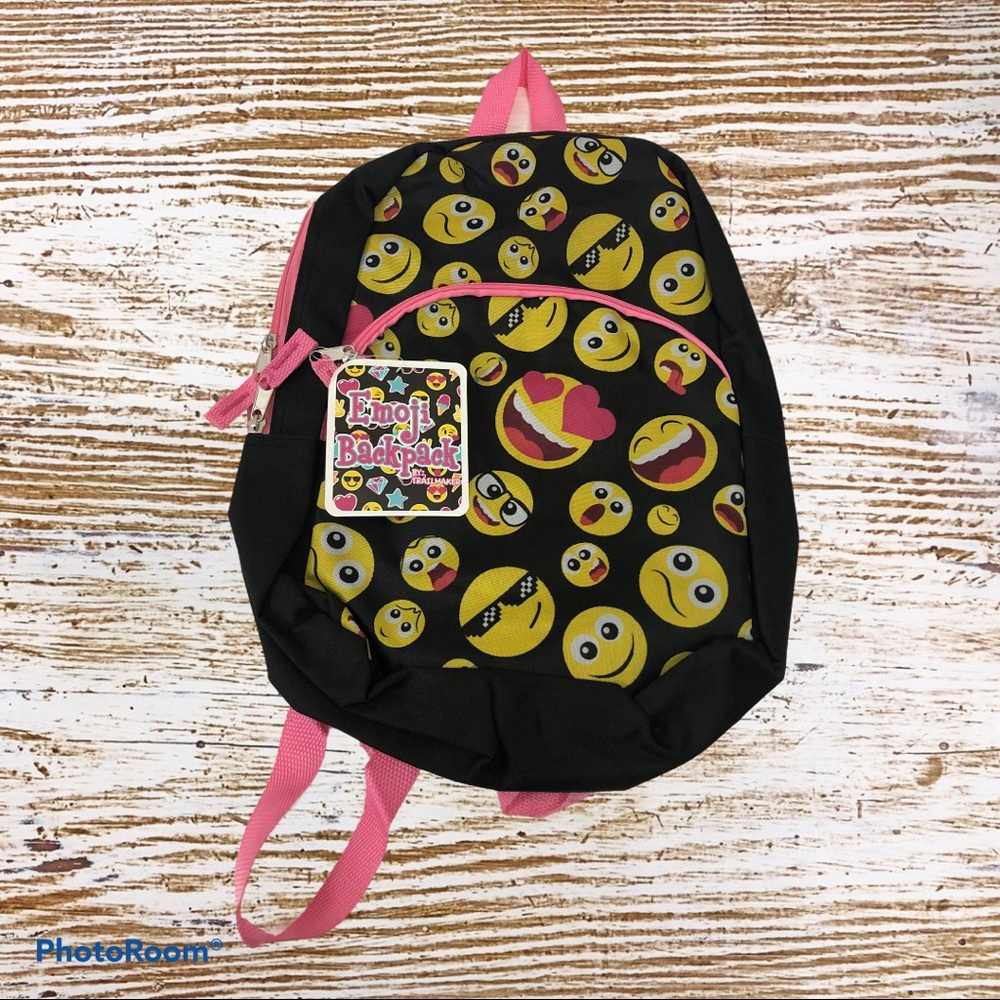 girls emoji backpack by Trailmaker.